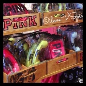 Victoria’s Secret PINK Wooden Store Display Bin Rare Collectible